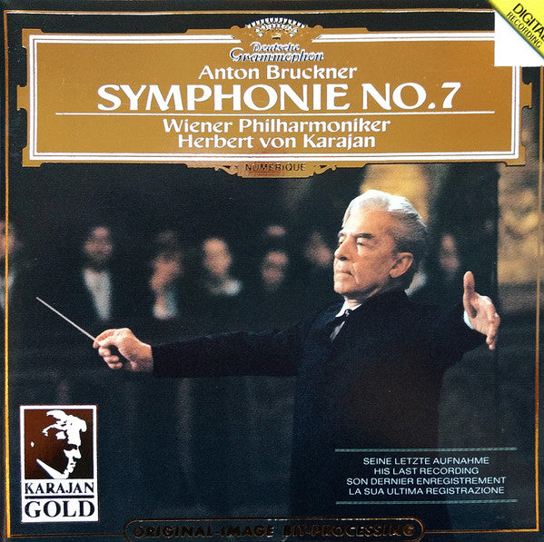 Anton Bruckner, Wiener Philharmoniker, Herbert von Karajan : Symphonie No. 7 (CD, Album, RE, RM)