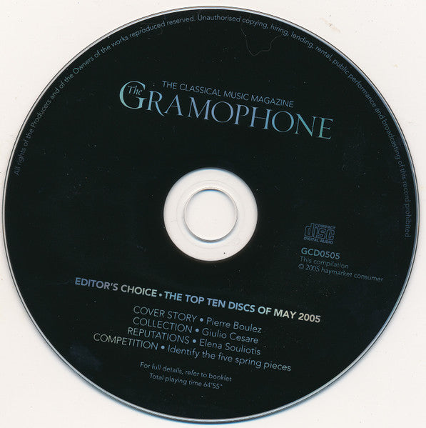 Various : Gramophone Editor's Choice: May 2005 (CD, Comp)