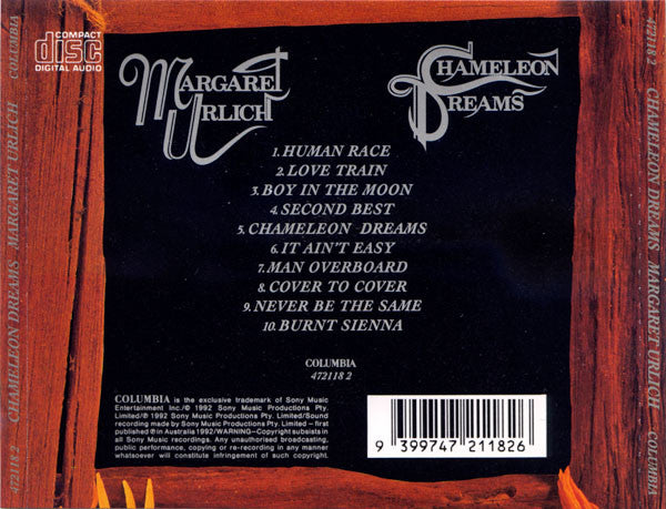 Margaret Urlich : Chameleon Dreams (CD, Album, Dis)