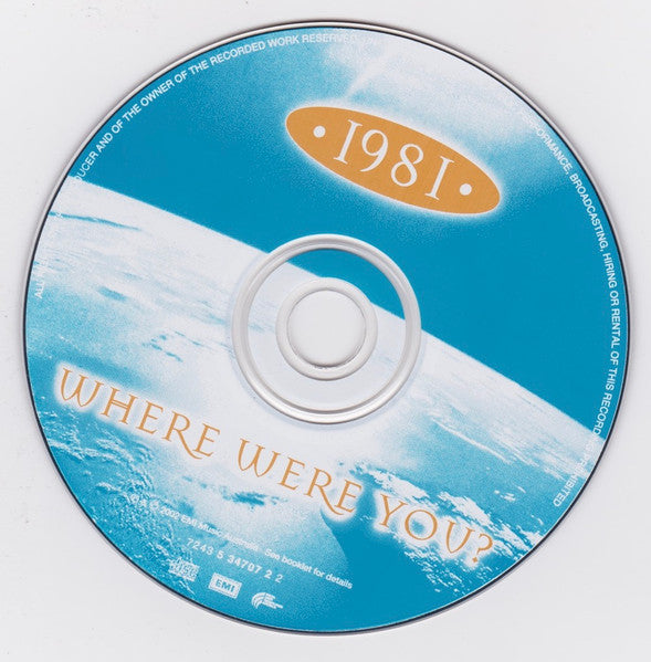 Various : • 1981 • Where Were You? (CD, Comp)