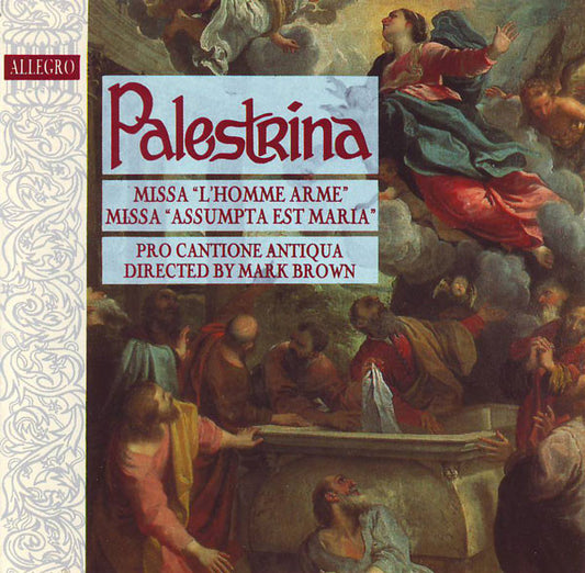 Giovanni Pierluigi da Palestrina / Pro Cantione Antiqua, Mark Brown (4) : Missa "L'Homme Arme" • Missa "Assumpta Est Maria" (CD, Album)