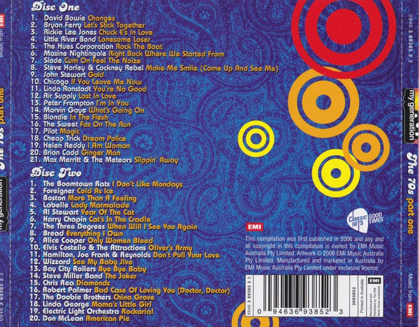 Various : My Generation (The Soundtrack Of Our Lives) The 70s (Part One) (2xCD, Comp)