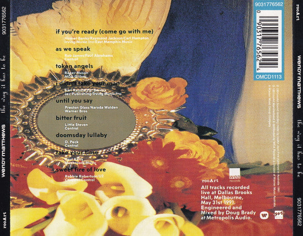 Wendy Matthews : The Way It Has To Be (CD, Album, RE)