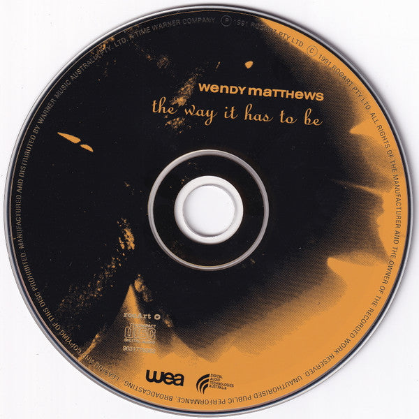 Wendy Matthews : The Way It Has To Be (CD, Album, RE)