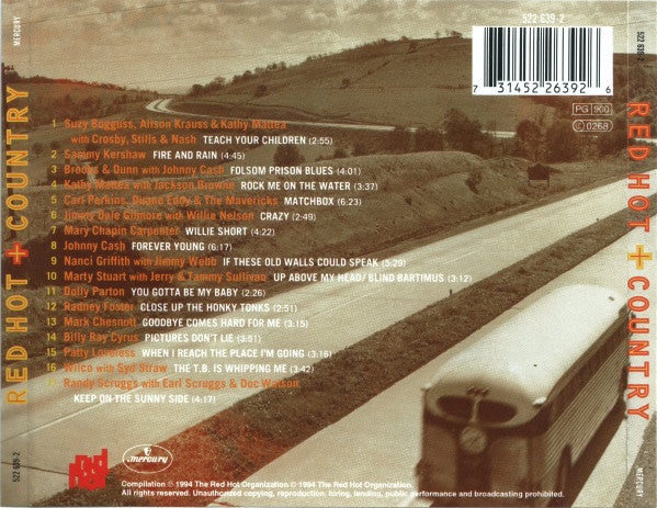 Various : Red Hot + Country (CD, Comp, PMD)