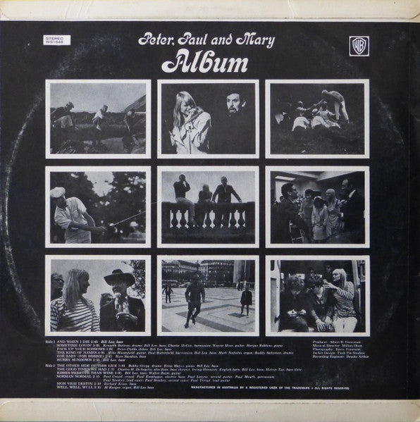 Peter, Paul And Mary* : Album (LP, Album, RE)