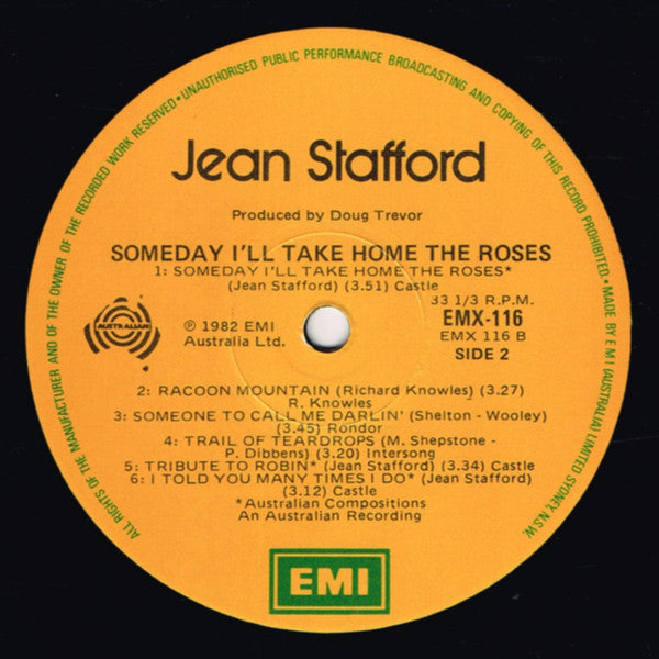Jean Stafford : Some Day I'll Take Home The Roses (LP, Album)