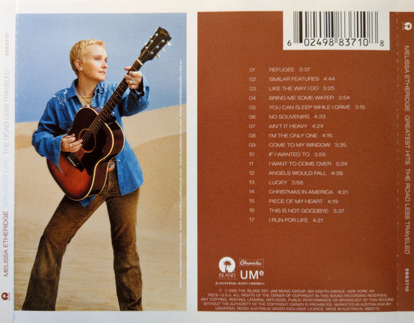 Melissa Etheridge : Greatest Hits: The Road Less Traveled (CD, Album, Comp)