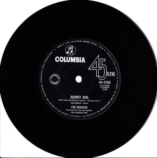 The Seekers : Georgy Girl (7", Single, Ita)