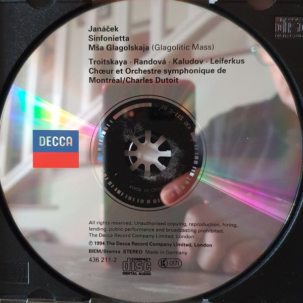 Leoš Janáček, Charles Dutoit, Orchestre Symphonique De Montréal, Natalia Troitskaya, Eva Randová, Kałudi Kałudow, Sergei Leiferkus : Glagolitic Mass, Sinfonietta (CD, Album)