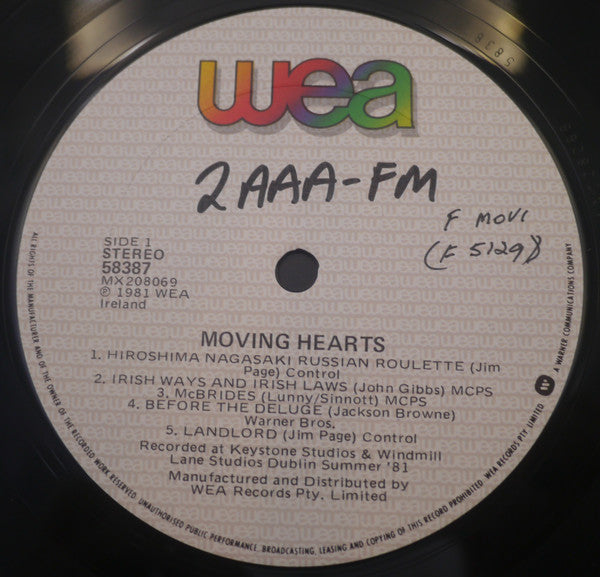 Moving Hearts : Moving Hearts (LP, Album)
