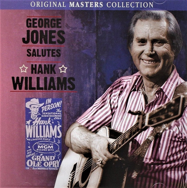 George Jones (2) : George Jones Salutes Hank Williams (CD, Album, Comp, RE)