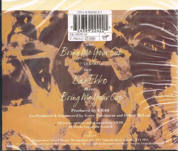 UB40 : Bring Me Your Cup (CD, Single, Dig)