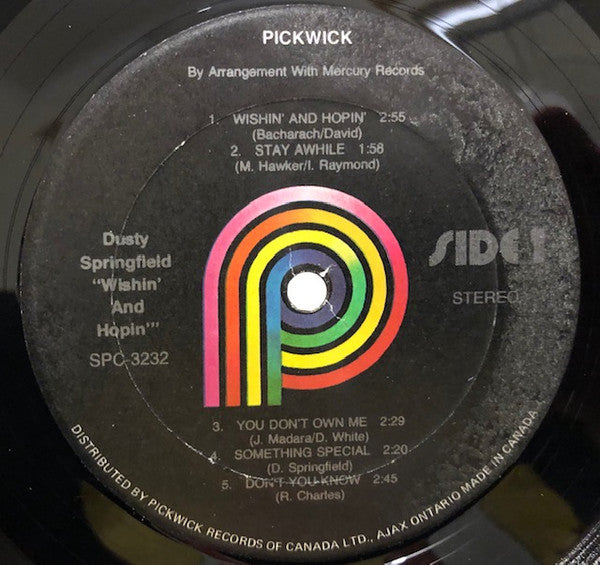 Dusty Springfield : Wishin' & Hopin' (LP, Comp)
