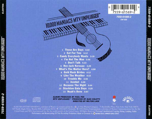 10,000 Maniacs : MTV Unplugged (CD, Album)