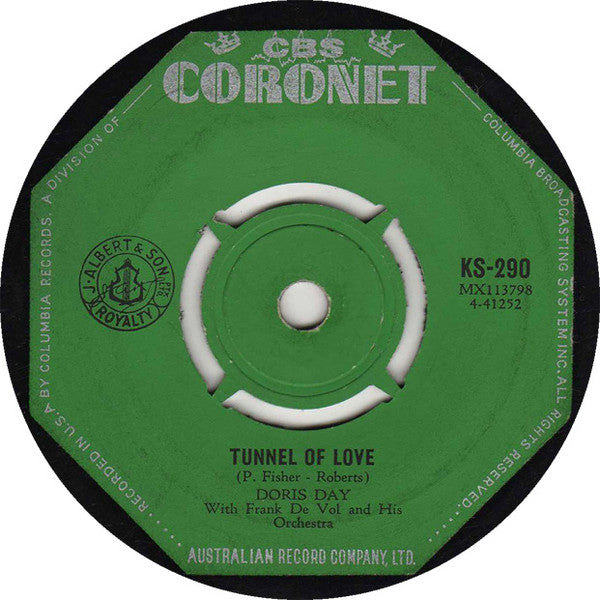 Doris Day With Frank De Vol And His Orchestra : Tunnel Of Love (7", Single)