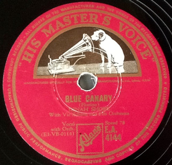 Dinah Shore : Blue Canary / Changing Partners (Shellac, 10")
