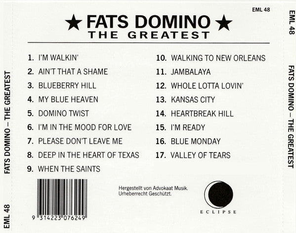 Fats Domino : The Greatest (CD, Comp)