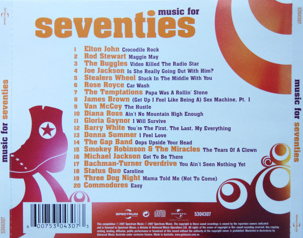 Various : Music For Seventies (CD, Comp)