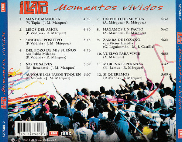 Illapu : Momentos Vividos (CD, Album)