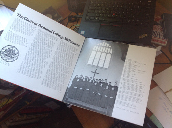 Choir Of Ormond College Directed By Douglas Lawrence : The Choir Of Ormond College Melbourne (LP, Album, Gat)