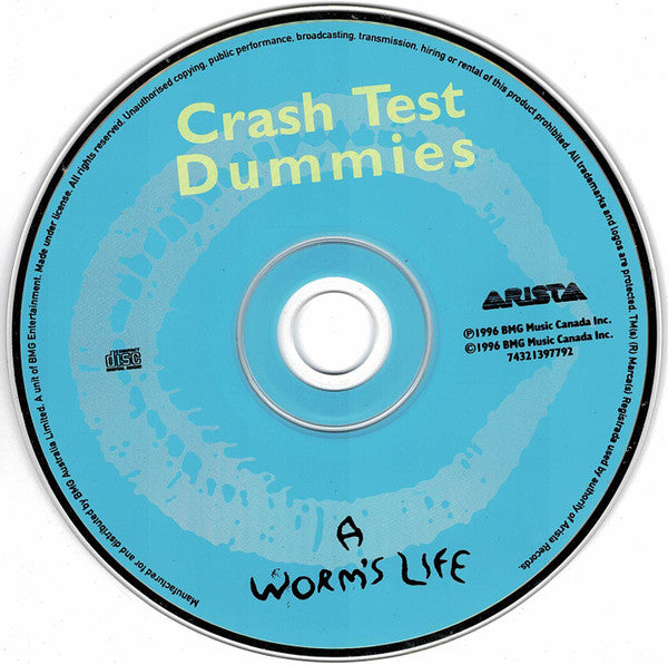 Crash Test Dummies : A Worm's Life (CD, Album)