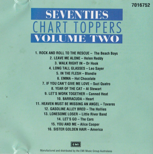 Various : Seventies Chart Toppers (Volume Two) (CD, Comp)