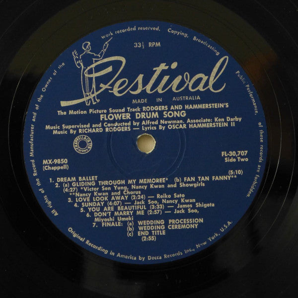 Various : The Motion Picture Sound Track - Rodgers & Hammerstein's Flower Drum Song (LP, Album, Mono)