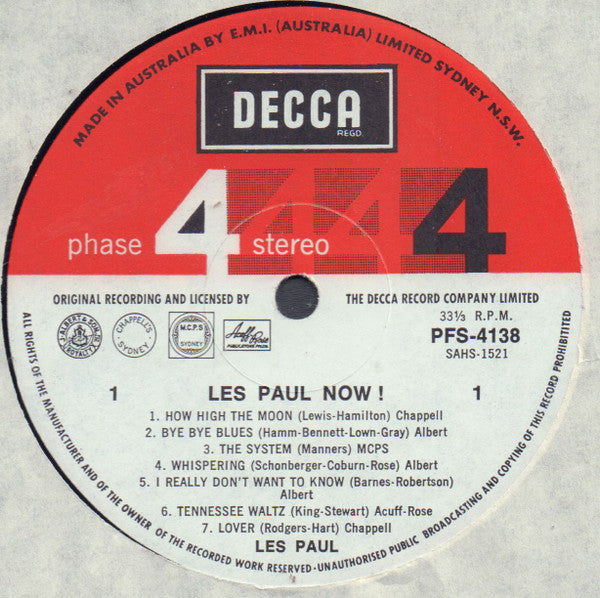 Les Paul : Les Paul Now! (LP, Album)