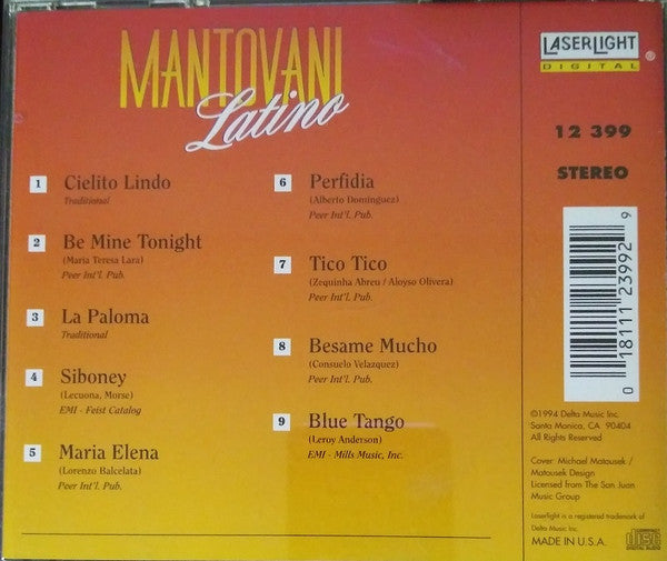Mantovani : Latino - Besame Mucho (CD, Comp)