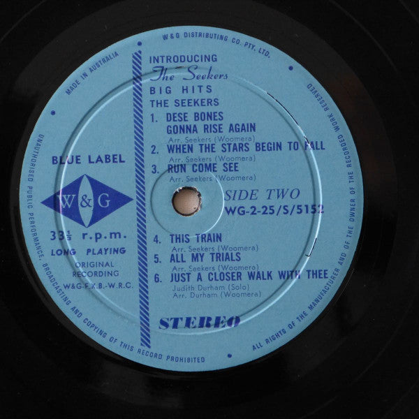 The Seekers : Introducing The Seekers Big Hits (2xLP, Comp, RE)