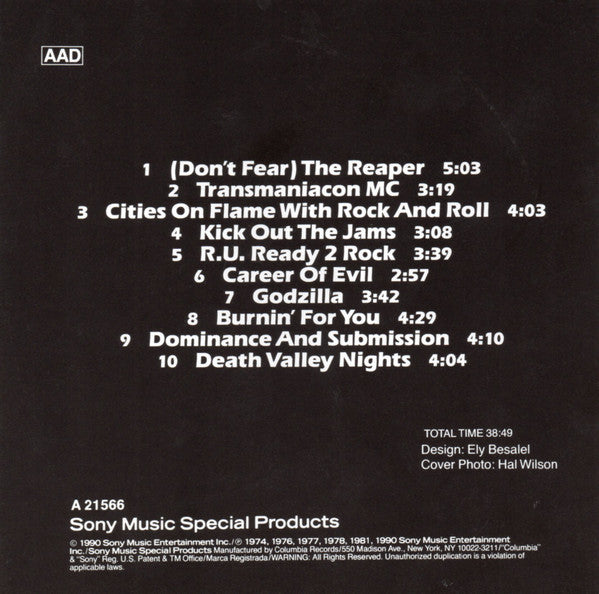 Blue Öyster Cult : On Flame With Rock And Roll (CD, Comp)
