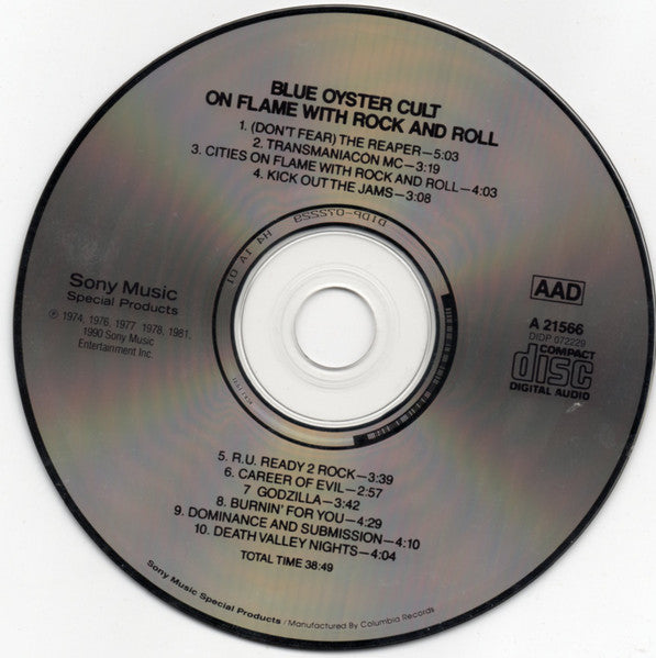 Blue Öyster Cult : On Flame With Rock And Roll (CD, Comp)