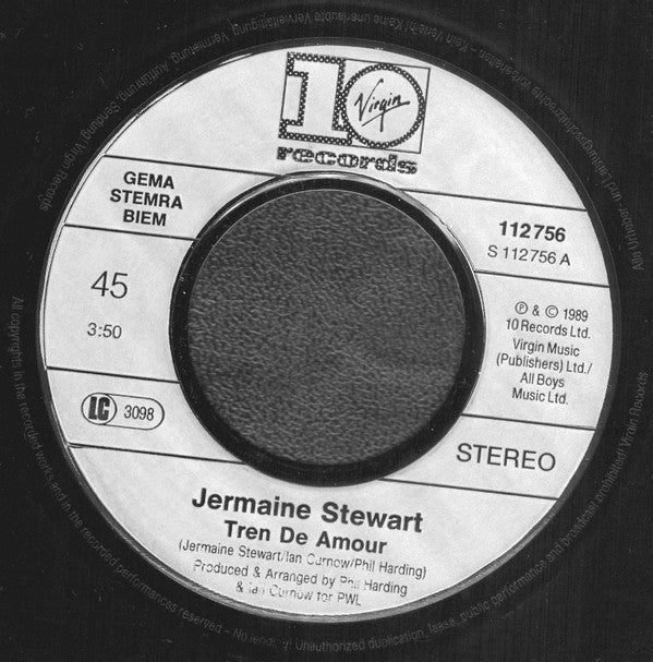 Jermaine Stewart : Tren De Amor (7", Single)
