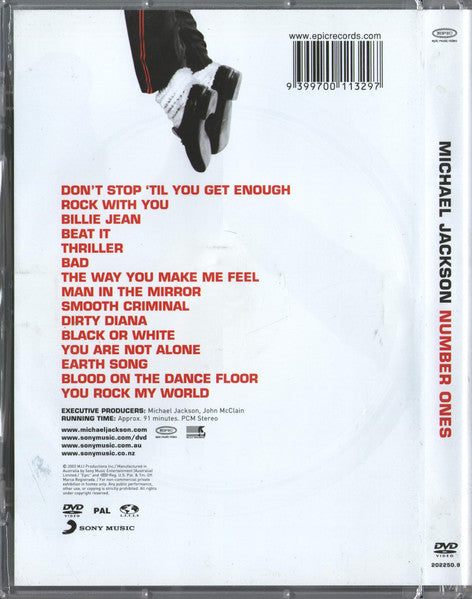 Michael Jackson : Number Ones (DVD-V, Comp, PAL, Off)