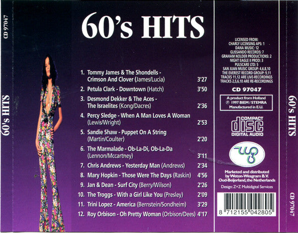 Various : 60's Hits (CD, Comp)