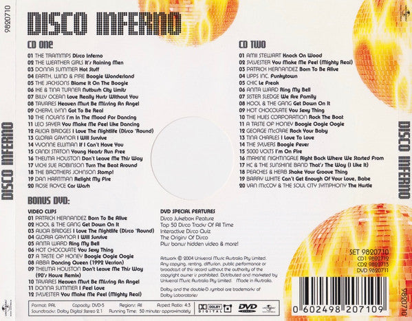 Various : Disco Inferno (2xCD, Comp + DVD-V, Comp, PAL)