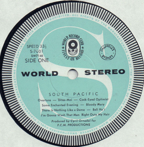 Various : South Pacific (LP, Album, Club, RE)