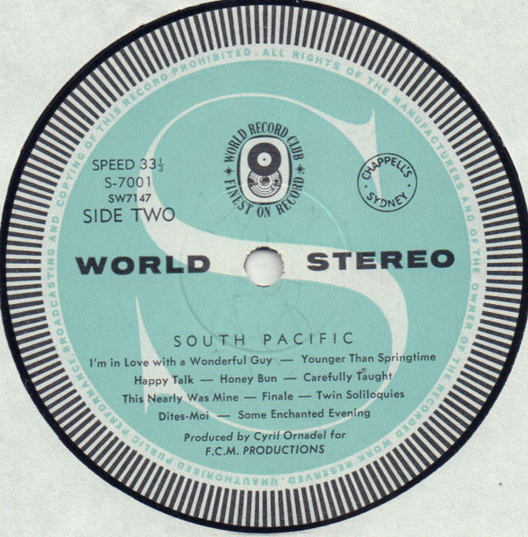 Various : South Pacific (LP, Album, Club, RE)