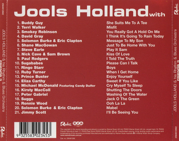 Jools Holland & His Rhythm & Blues Orchestra* : Friends 3 (CD, Album)