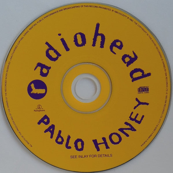 Radiohead : Pablo Honey (CD, Album, RP)
