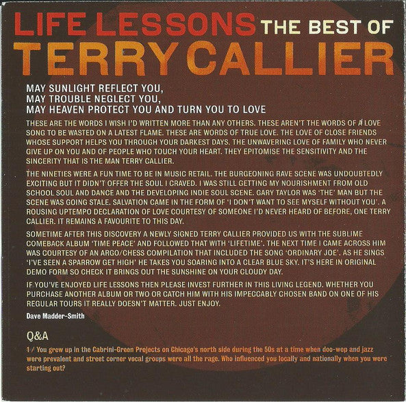 Terry Callier : Life Lessons (The Best Of Terry Callier) (2xCD, Comp)