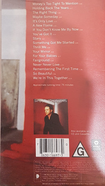 Simply Red : Greatest Video Hits (VHS, Comp, PAL)