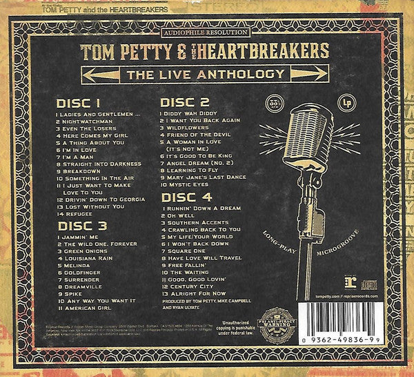 Tom Petty & The Heartbreakers* : The Live Anthology (4xCD, Comp, Cin + Box)
