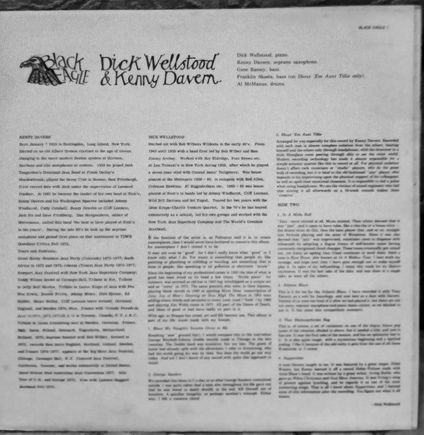 Dick Wellstood & Kenny Davern : In A Mello Roll (LP)