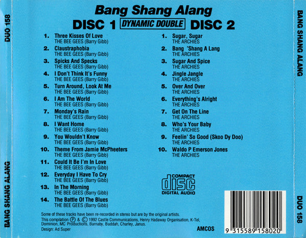The Bee Gees* / The Archies : Bang Shang Alang (2xCD, Comp)