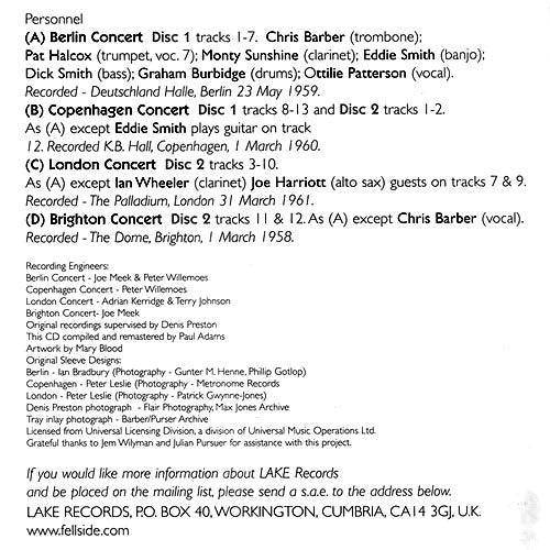 Chris Barber's Jazz Band : Chris Barber International (2xCD, Comp)