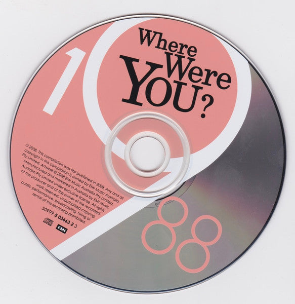 Various : Where Were You? 1988 (CD, Comp)