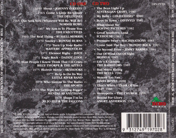 Various : The Evolution Of Australian Rock And Roll (2xCD, Comp)