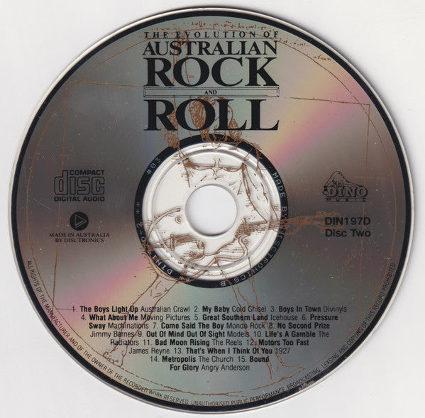Various : The Evolution Of Australian Rock And Roll (2xCD, Comp)